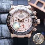 Replica Rolex Daytona 40mm with Rose Gold Ceramic bezel Man Watch